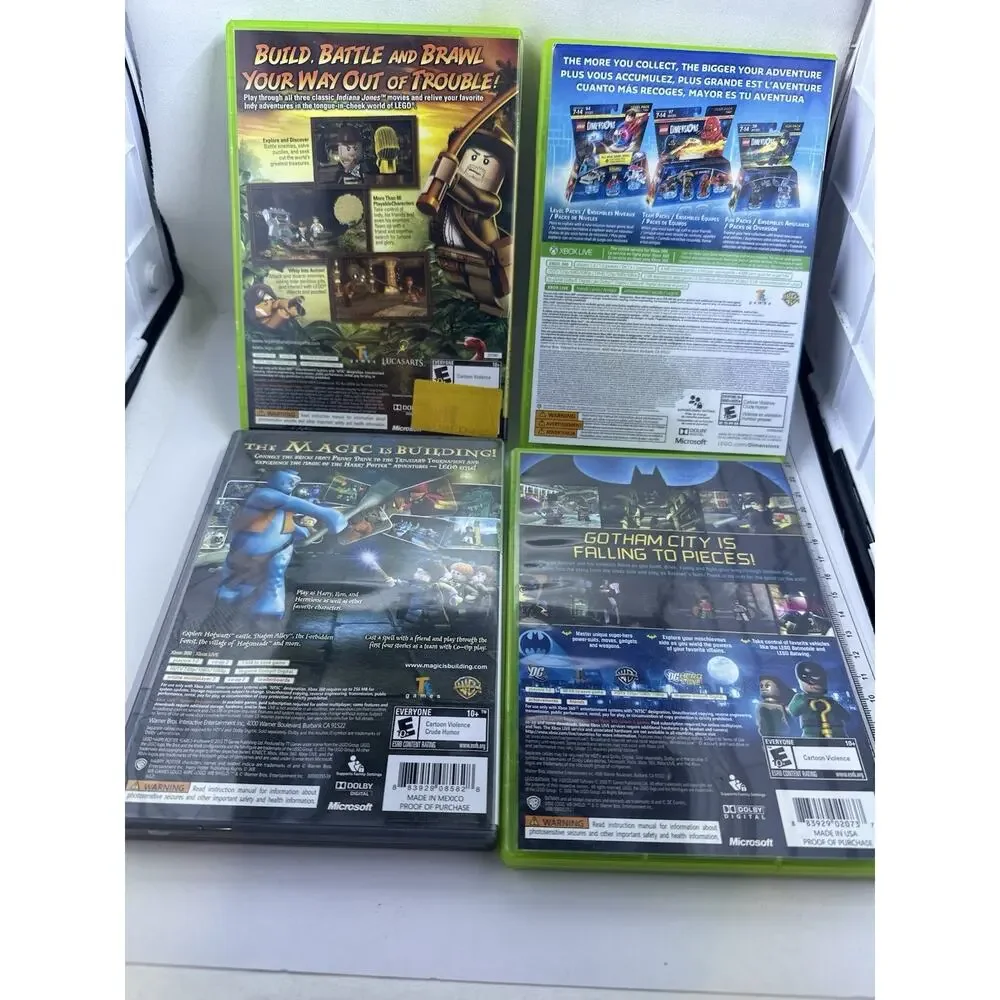 XBOX 360 LEGO Lot Games Batman Harry Potter Indian Jones Dimension Retro Vintage